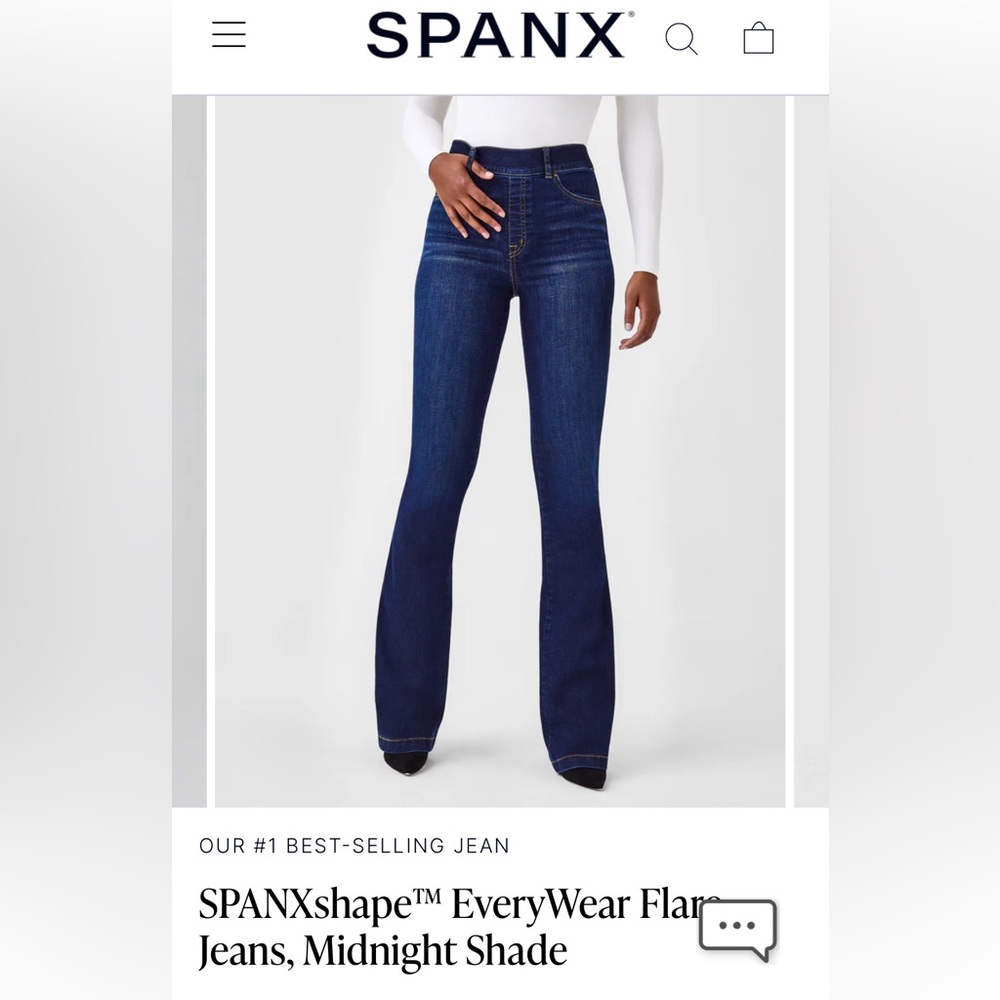 Spanx flare denim